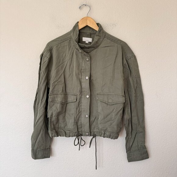 ANN TAYLOR LOFT Blazer Women Size Medium Green Button Up Lightweight Jacket - Picture 8 of 8